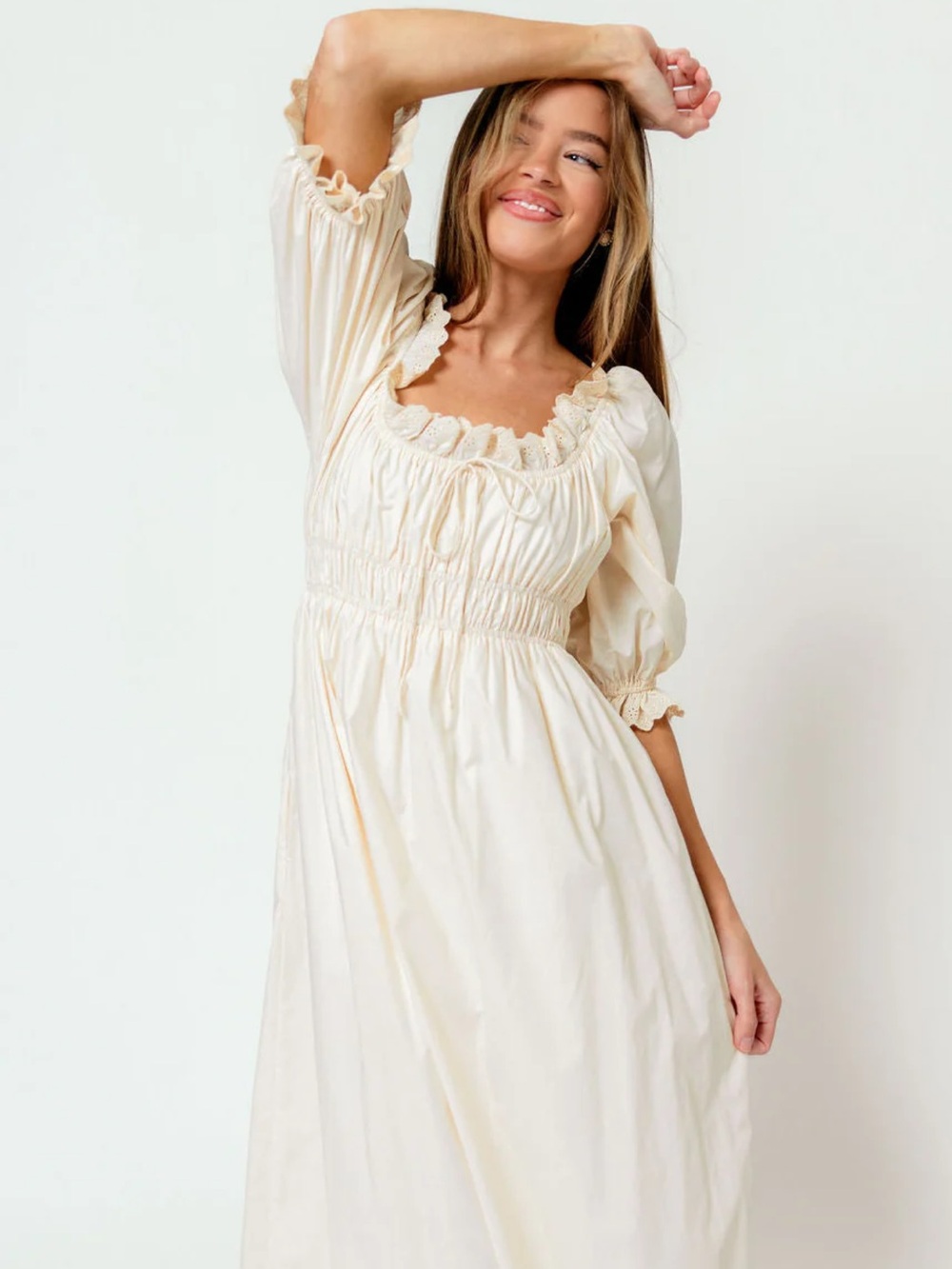 Worth Collective Daydreamer 100% Cotton Bump-Friendly Maxi Dress